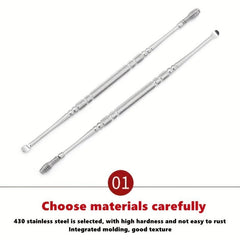Stainless Steel Double Head Spring Ear Scoop