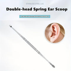 Stainless Steel Double Head Spring Ear Scoop