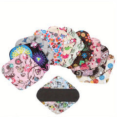 6pcs Washable Bamboo Charcoal Cloth Sanitary Pad Set with Wet Bag