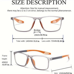 TR90 Sport Reading Glasses Hyperopia Optical Eyewear Diopters To 4 0