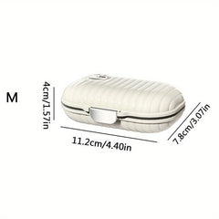 Portable 7-Day Pill Box Travel Organizer
