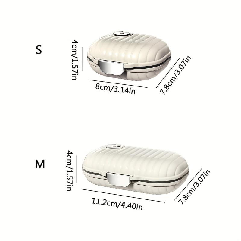 Portable 7-Day Pill Box Travel Organizer