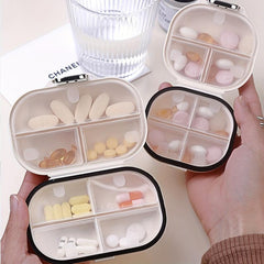 Portable 7-Day Pill Box Travel Organizer