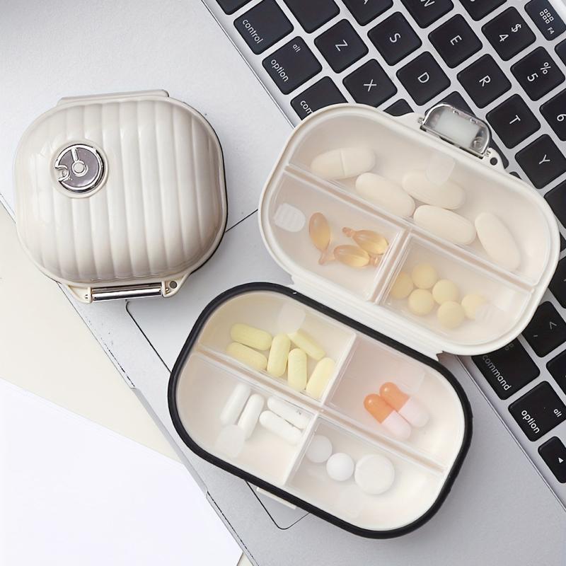 Portable 7-Day Pill Box Travel Organizer