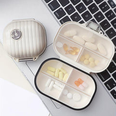 Portable 7-Day Pill Box Travel Organizer