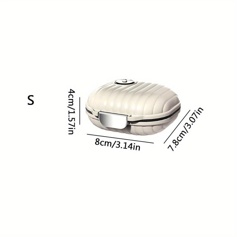 Portable 7-Day Pill Box Travel Organizer
