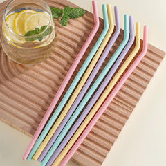 4pcs Reusable Silicone Straws BPA Free