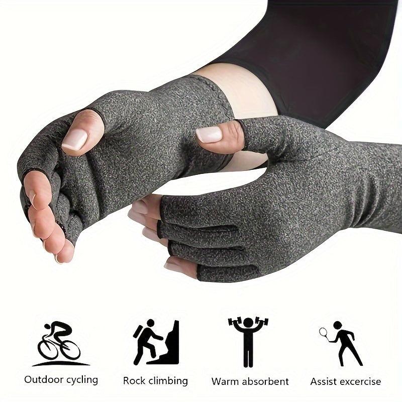 Double Compression Gloves Touchscreen Gloves with Wrist Support