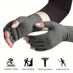 Double Compression Gloves Touchscreen Gloves with Wrist Support