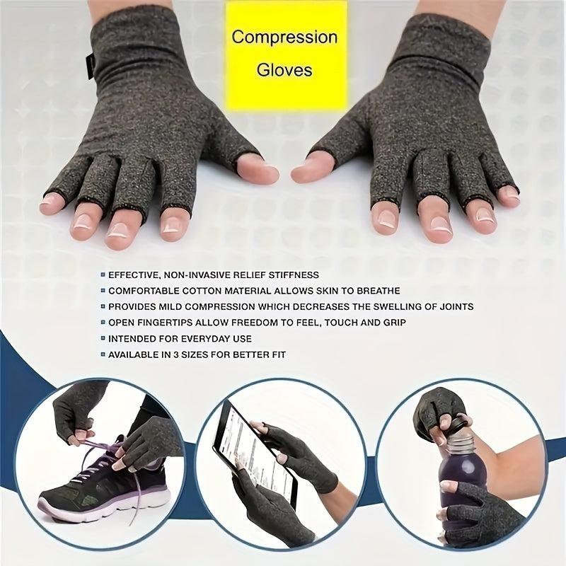 Double Compression Gloves Touchscreen Gloves with Wrist Support