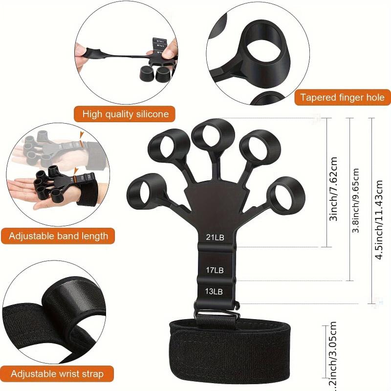 Silicone Finger Grip Strengthener for Fitness Training