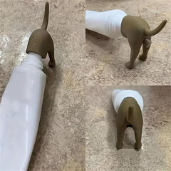 1pc Pooping Dog Toothpaste Cap Toothpaste Cover Dispenser Squeezer