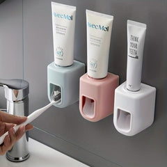 Automatic Toothpaste Squeezer Wall Mounted - No Punching Needed