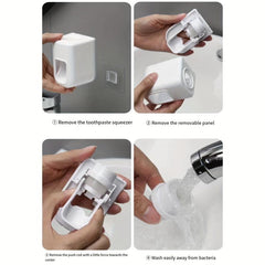Automatic Toothpaste Squeezer Punch Quantitative Extrusion Holder