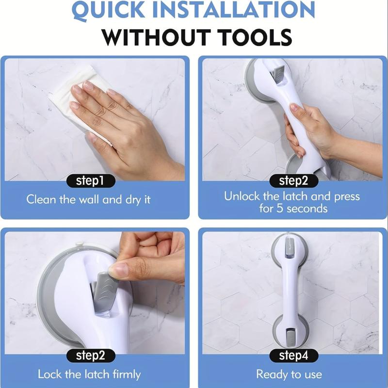 Bathtub And Shower Grab Bars Set