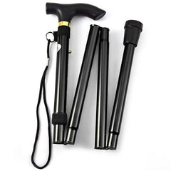 Foldable Lightweight Walking Stick Trekking Pole Adjustable Height