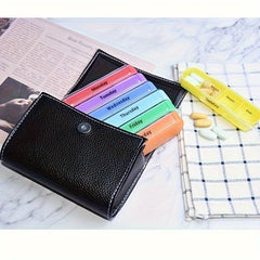 Weekly Pill Organiser Travel Box Daily AM PM Night Reminder 7 Compartments