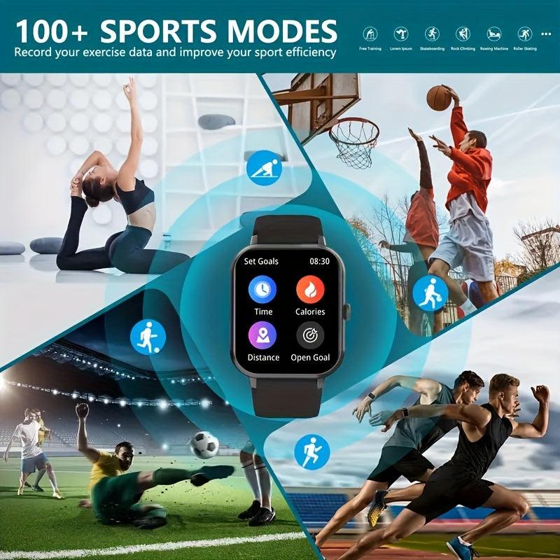Smart Call Watch Heart Rate Blood Pressure Monitoring Music Message Push Sports