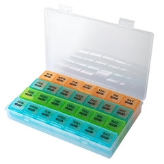1pc Monthly Pill Organizer 28 Pill Box Medicine Organizer