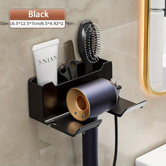 Hair Dryer Holder Bathroom Storage Rack Wall Mounted Hair Dryer Holder