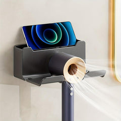 Hair Dryer Holder Bathroom Storage Rack Wall Mounted Hair Dryer Holder