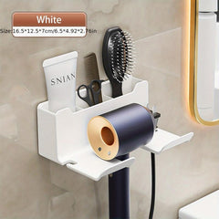 Hair Dryer Holder Bathroom Storage Rack Wall Mounted Hair Dryer Holder