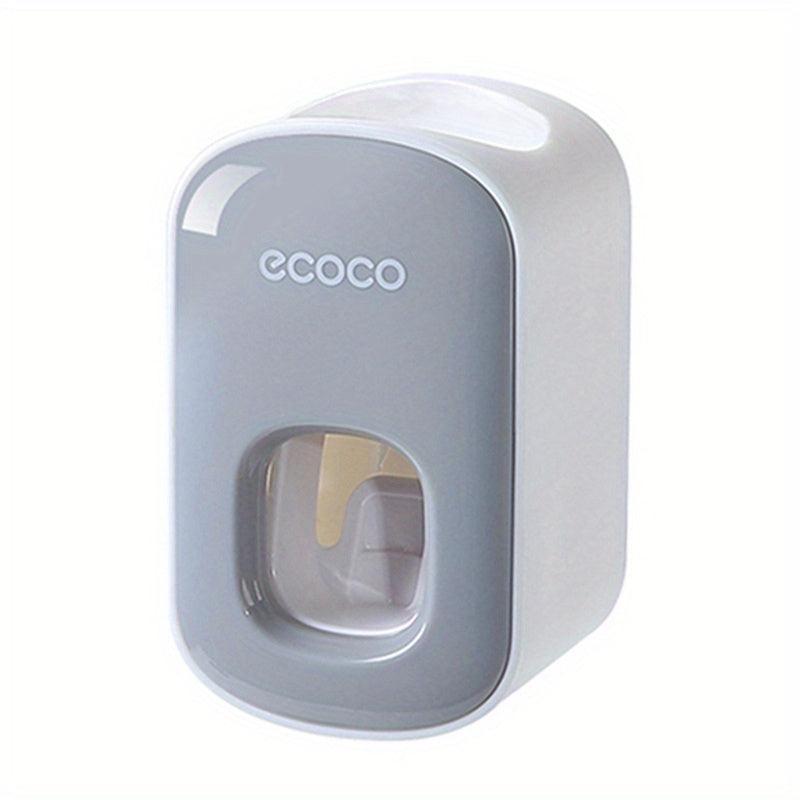 Bathroom Set: Toothpaste Dispenser & Toothbrush Holder