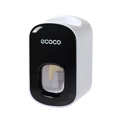 Bathroom Set: Toothpaste Dispenser & Toothbrush Holder