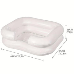 Inflatable Portable Shampoo Bowl for Bedside Hair Washing