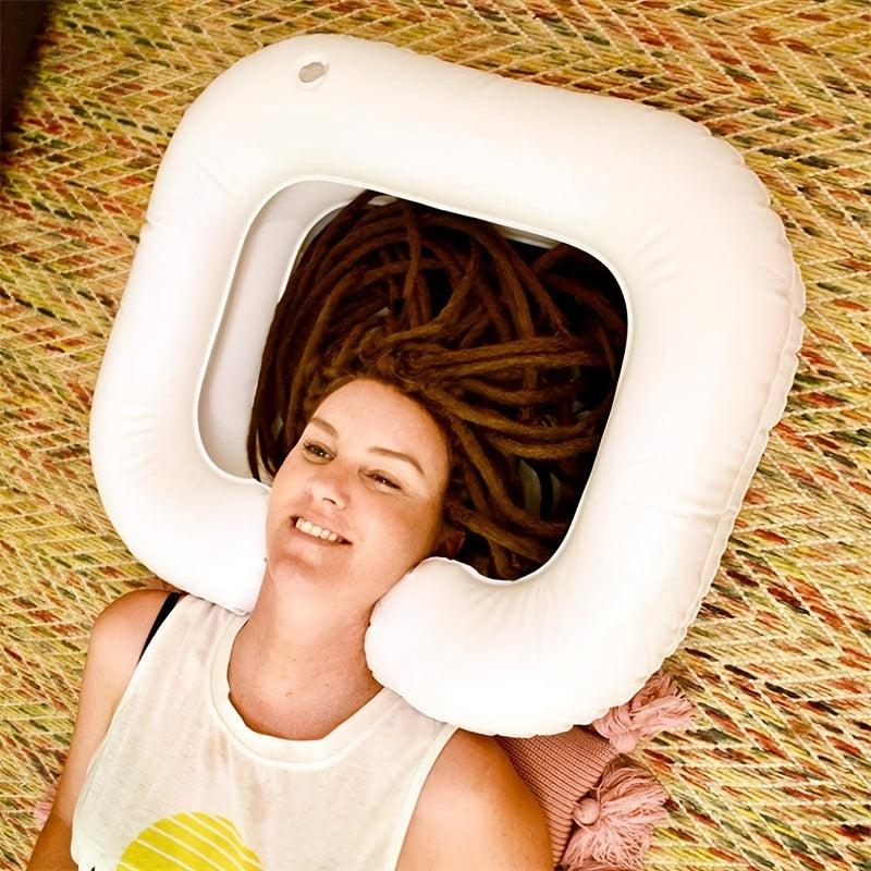 Inflatable Portable Shampoo Bowl for Bedside Hair Washing