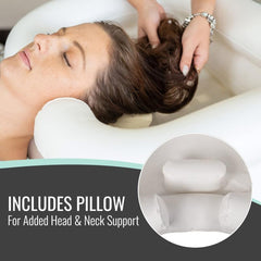 Inflatable Portable Shampoo Bowl for Bedside Hair Washing