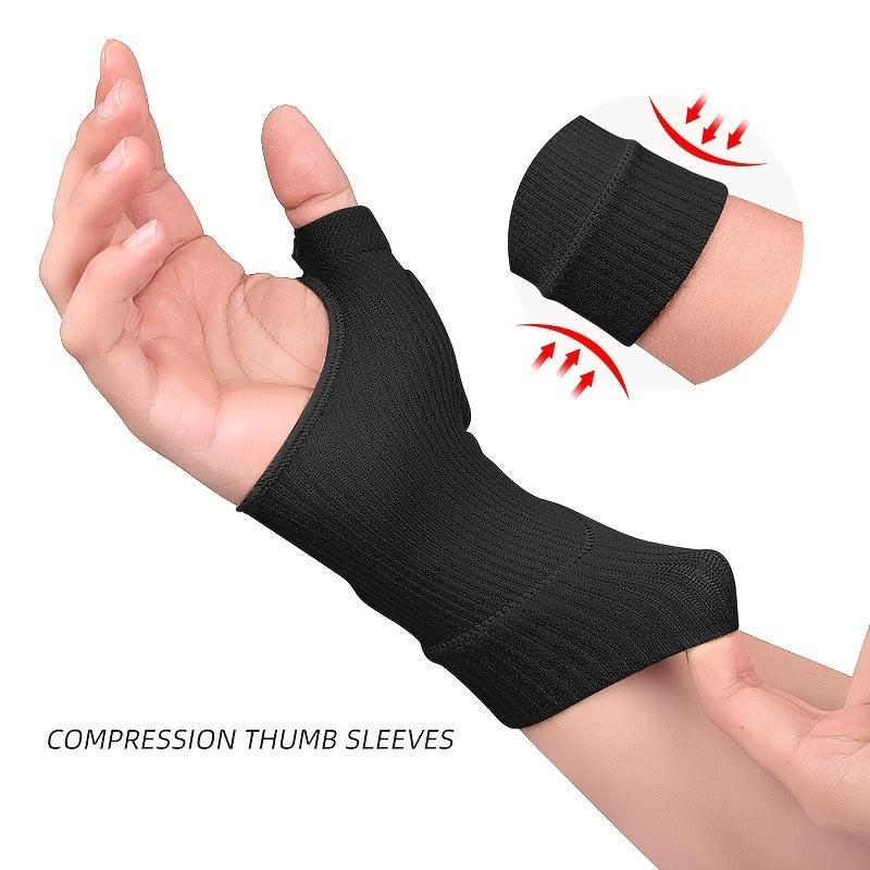 1 Pair Sports Wrist Thumb Palm Protection Half Finger Cycling Gloves