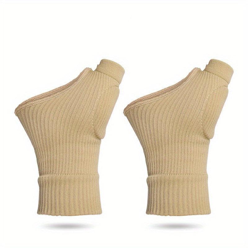 1 Pair Sports Wrist Thumb Palm Protection Half Finger Cycling Gloves