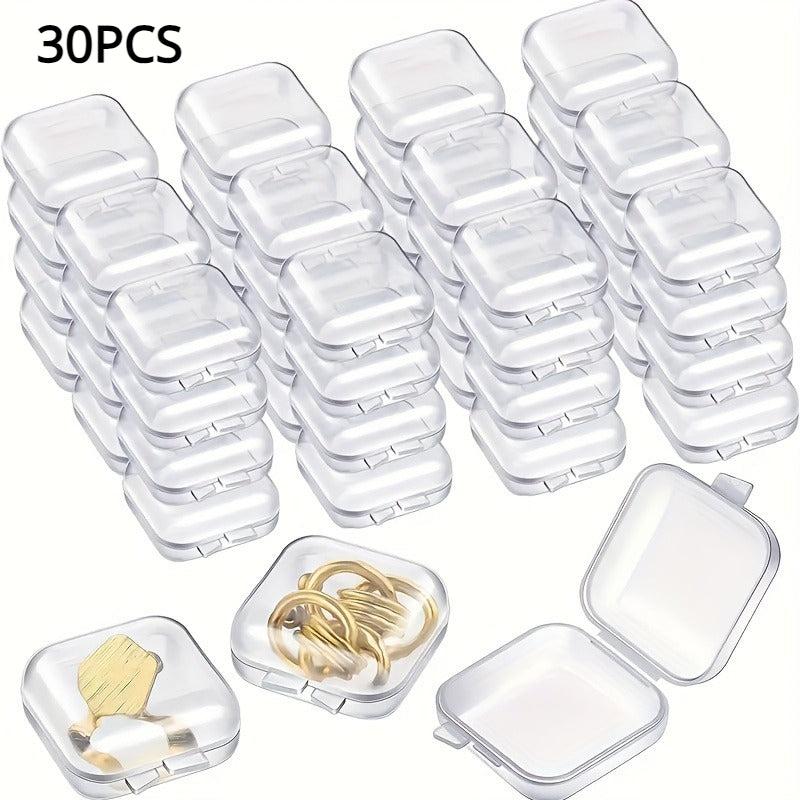 Clear Plastic Storage Box With Lid for Jewelry Earrings Necklaces