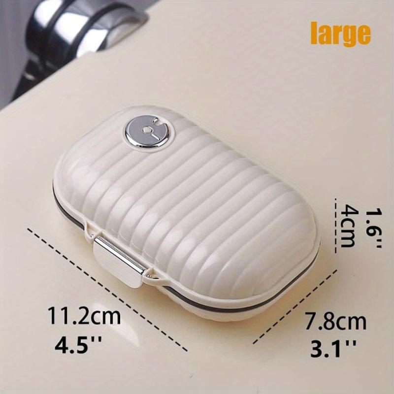 Travel Portable Pill Box Organizer 7-Day Waterproof Silicone Pad Daily Medicine