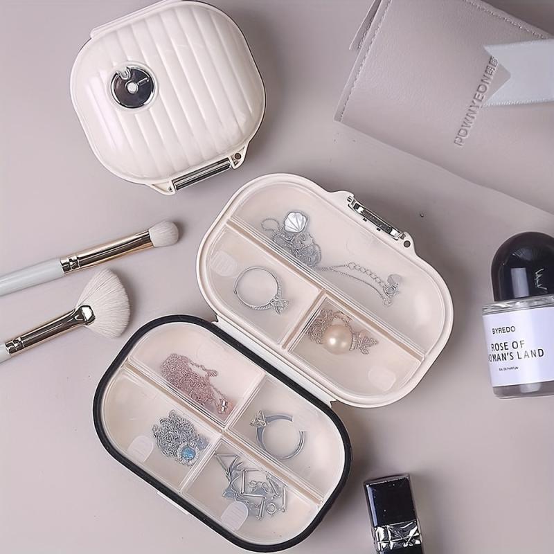 Travel Portable Pill Box Organizer 7-Day Waterproof Silicone Pad Daily Medicine