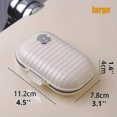 Travel Portable Pill Box Organizer 7-Day Waterproof Silicone Pad Daily Medicine