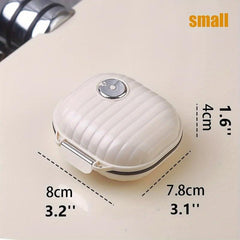 Travel Portable Pill Box Organizer 7-Day Waterproof Silicone Pad Daily Medicine