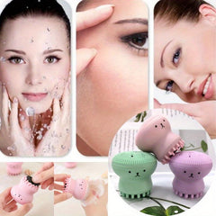 Silicone Octopus Face Cleaner Small Facial Brush