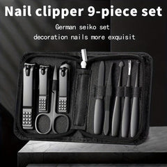 9pcs Nail Clipper Manicure Pedicure Set Large Adult