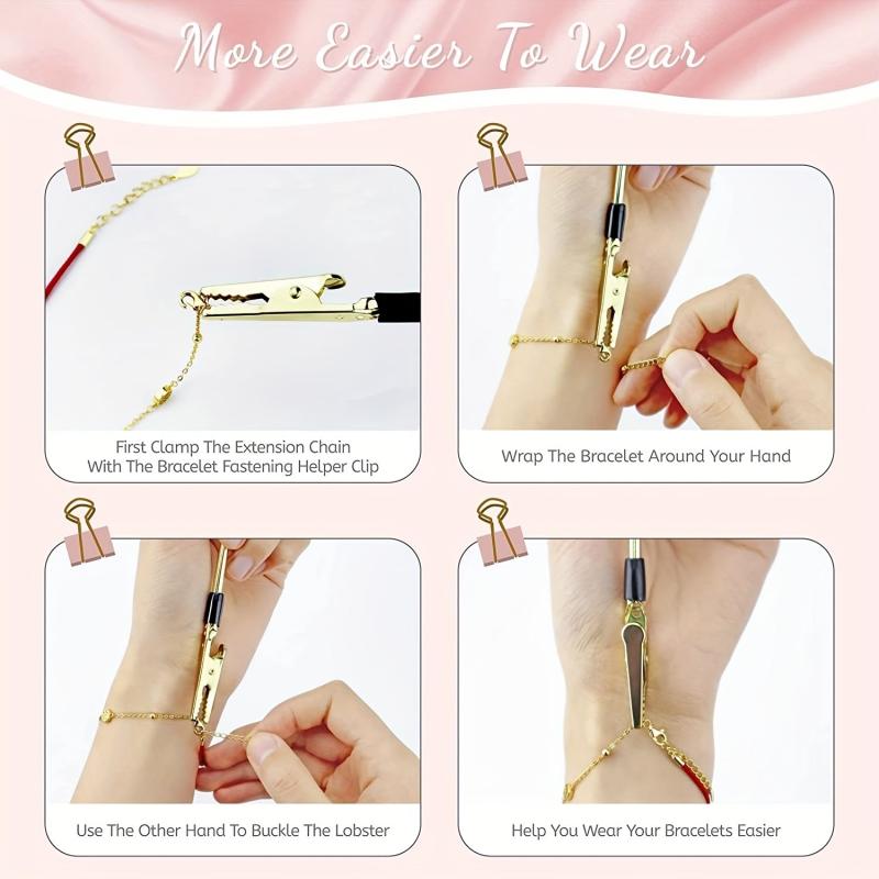 Bracelet Helper Tool Roach Clips Jewelry Repair Kit Pliers for Jewelry Making