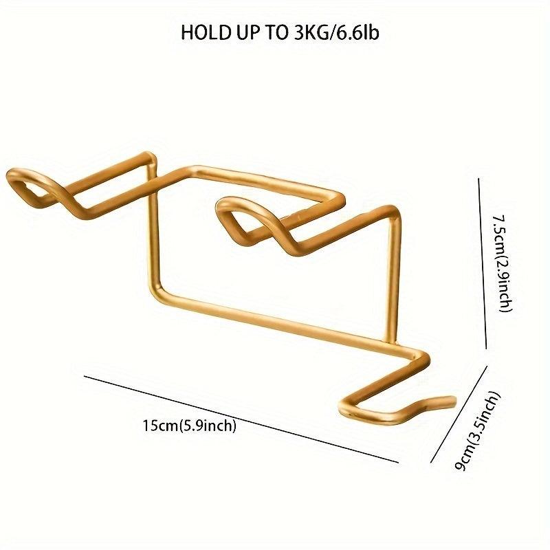Wall Mounted Hair Dryer Holder Bathroom Storage Rack