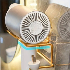 Wall Mounted Hair Dryer Holder Bathroom Storage Rack