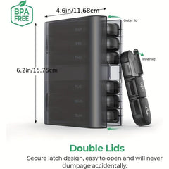 1pc Pill Case Weekly 21 compartment Pill Box Sorting Box