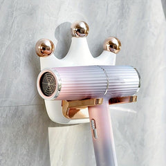 Foldable Crown Hair Dryer Bracket No Need For Drilling - 17 14 10