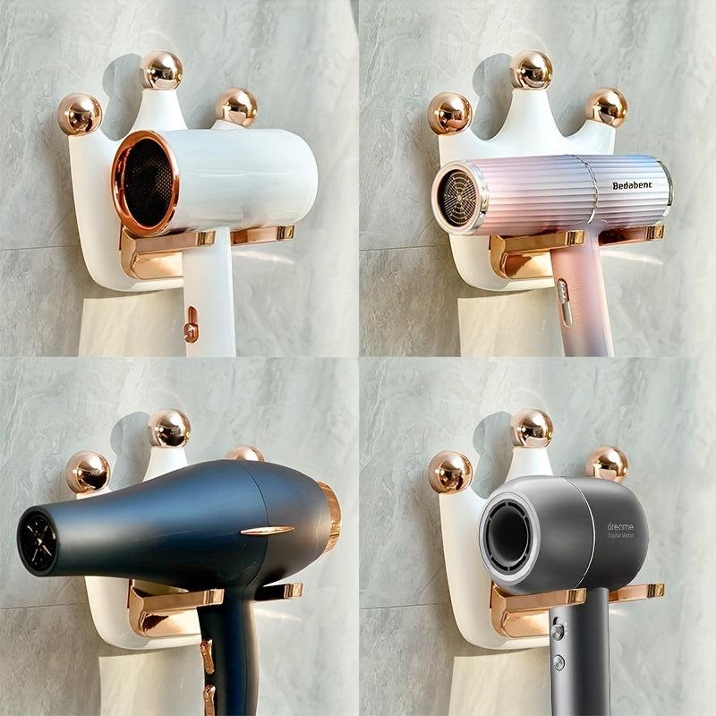 Foldable Crown Hair Dryer Bracket No Need For Drilling - 17 14 10