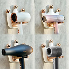Foldable Crown Hair Dryer Bracket No Need For Drilling - 17 14 10