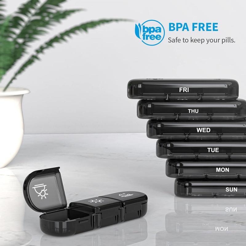 Large Weekly Pill Case Organizer 3 Times Portable Bag Pill Box