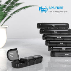 Large Weekly Pill Case Organizer 3 Times Portable Bag Pill Box