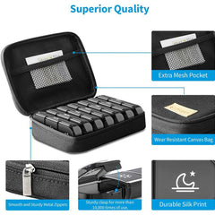 Large Weekly Pill Case Organizer 3 Times Portable Bag Pill Box